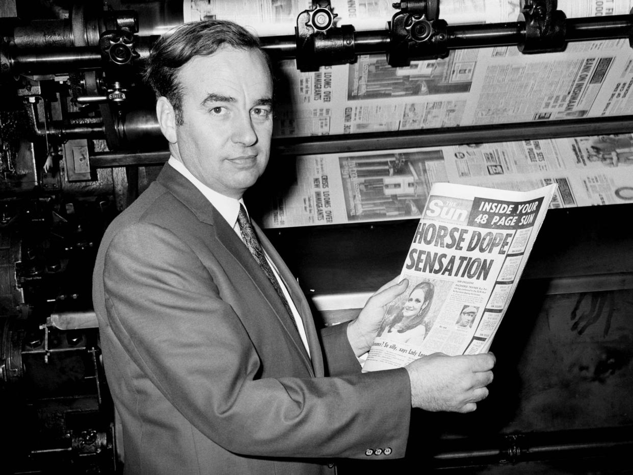 In 1969, Murdoch took on Fleet Street with the purchase of the News of the World and The Sun, which would both become two of the most successful and best-selling tabloids in the UK. (PA)