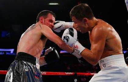 Gennady Golovkin punches Daniel Geale during a middleweight championship bout in July (Getty Images)