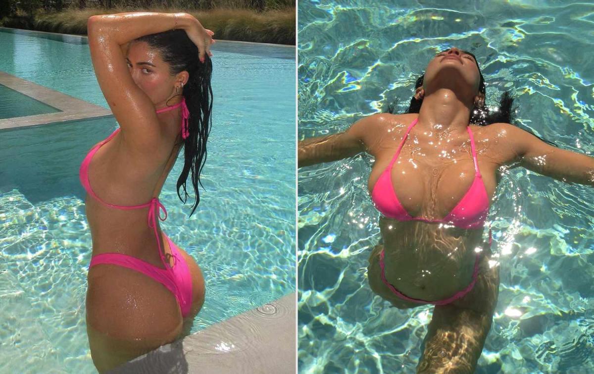 Kylie Jenner Serves Fierce Sexiness in a Teeny-Tiny Hot Pink SKIMS