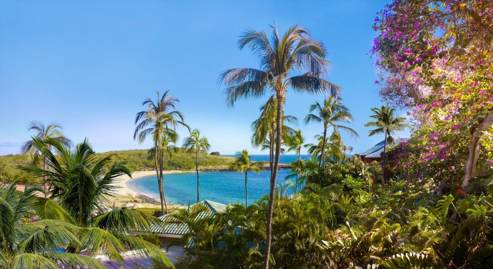 The Four Seasons Resort Lanai fronts a marine sanctuary.