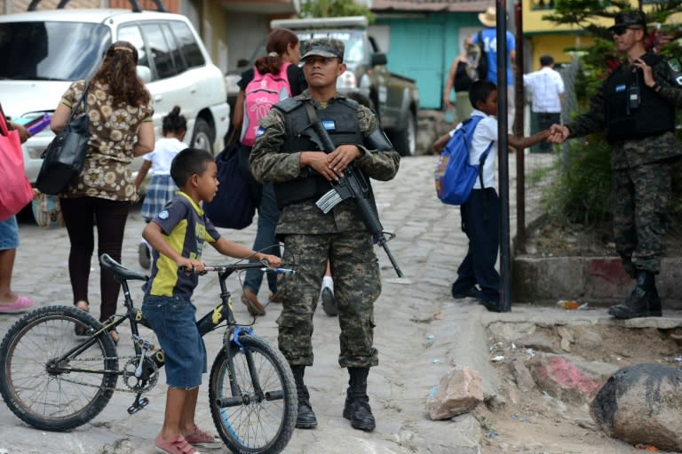 Thousands of members of various gangs control neighborhoods in the main cities of Honduras, where they frequently exchange fire in turf wars for territory in the drug and weapons trades