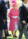 <p>You can always count on the Queen to bring a dash of colour to any event and she didn’t let her fans down for day three of Ascot. Photo: Getty Images </p>