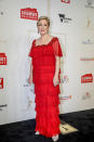 Media legend Ita Buttrose typically favours simple, elegant outfits so her head-to-toe fringed number at the 2017 awards was a bit of a surprise. The fire engine red hue and the boxy shape simply don't do Ita any favours and the whole thing says 'frumpy' rather than 'flapper.' Source: Getty