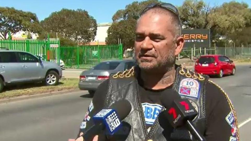 Former biker boss Dean Martin was arrested on Monday and is being held in custody awaiting deportation. Photo: Nine News