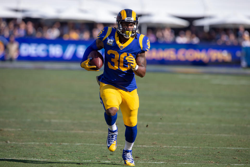 Todd Gurley seeks to extend his long streak of touchdowns against the Chiefs