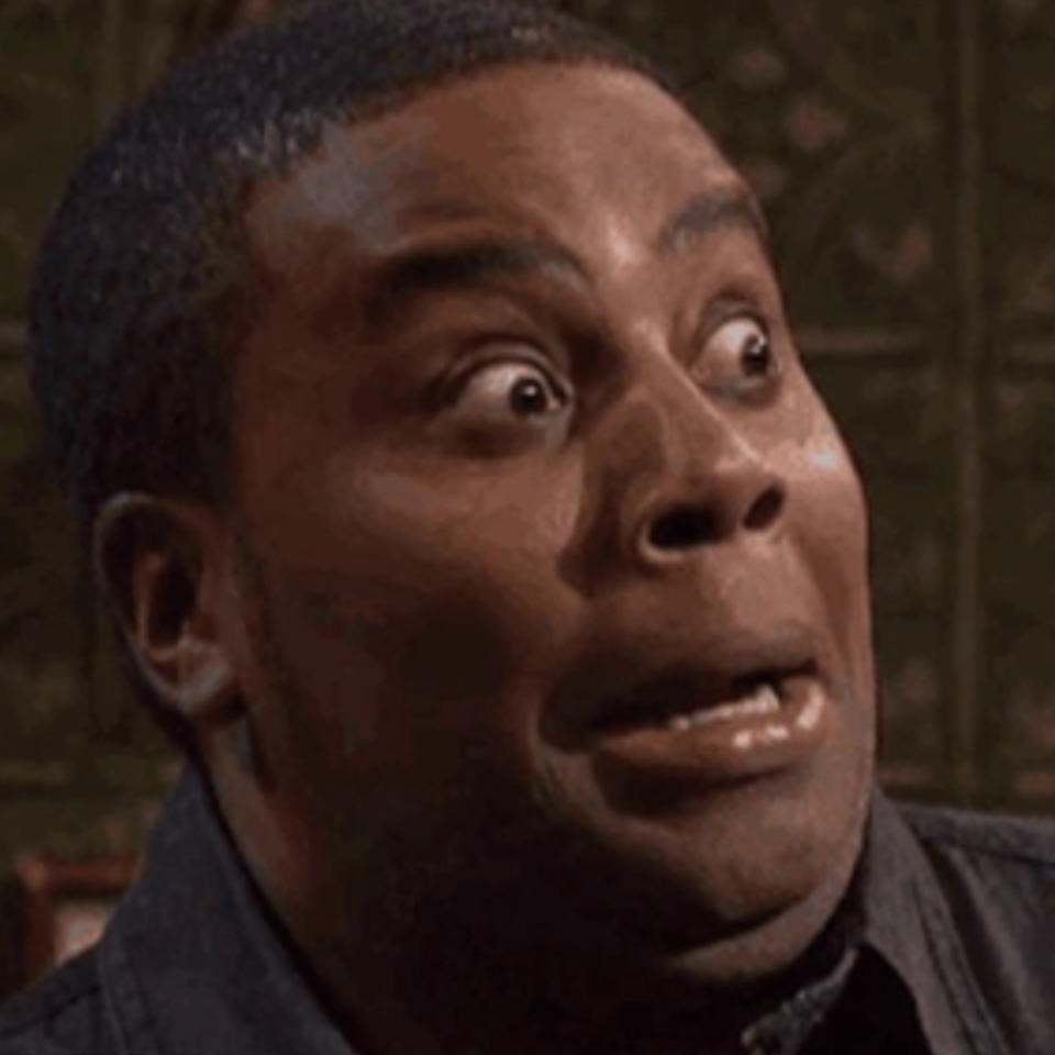 Kenan Thompson looking disturbed and shocked