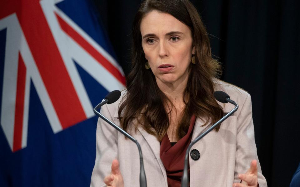 New Zealand Prime Minister Jacinda Ardern speaks during a post-Cabinet press conference on the 1970's dawn raids at Parliament in Wellington, New Zealand, Monday, June 14, 2021. New Zealand's government is formally apologizing for an immigration crackdown nearly 50 years ago i - NZME