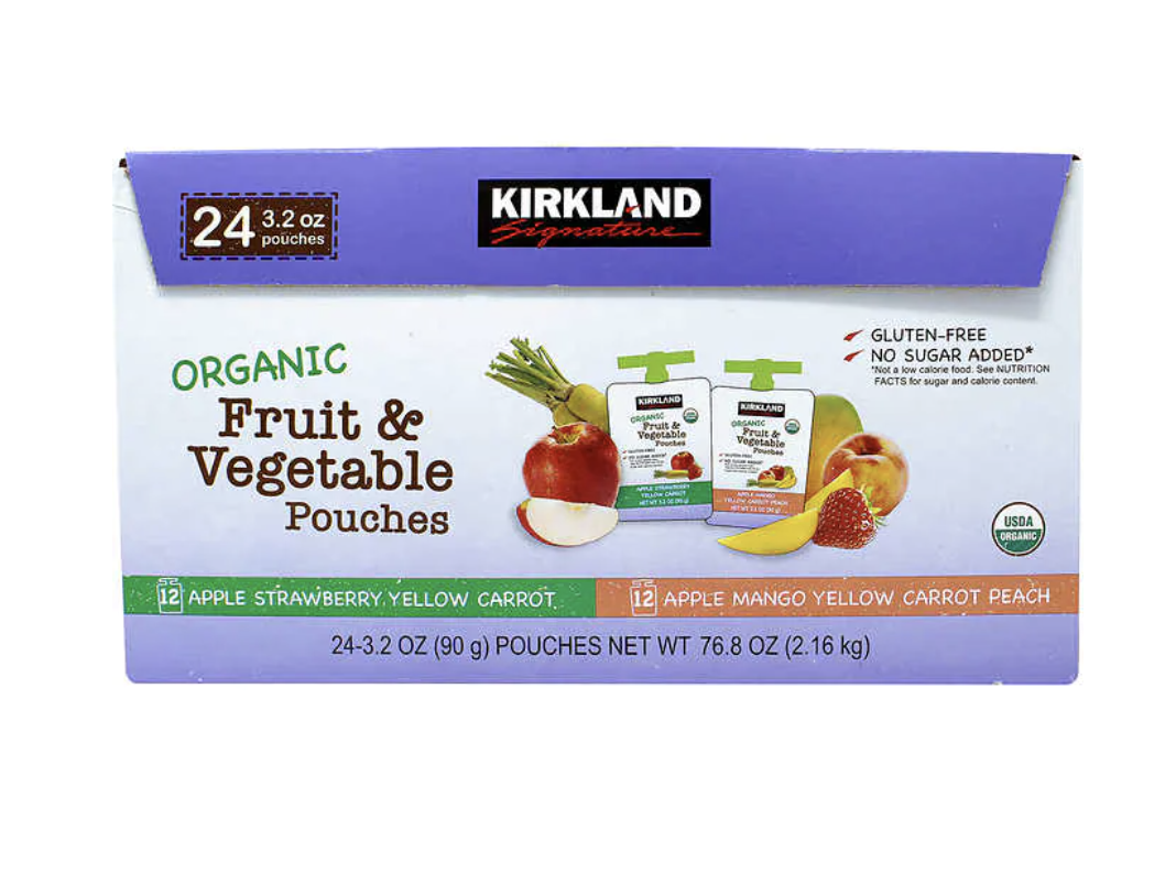 Kirkland Signature Organic Fruit and Veggie Pouch
