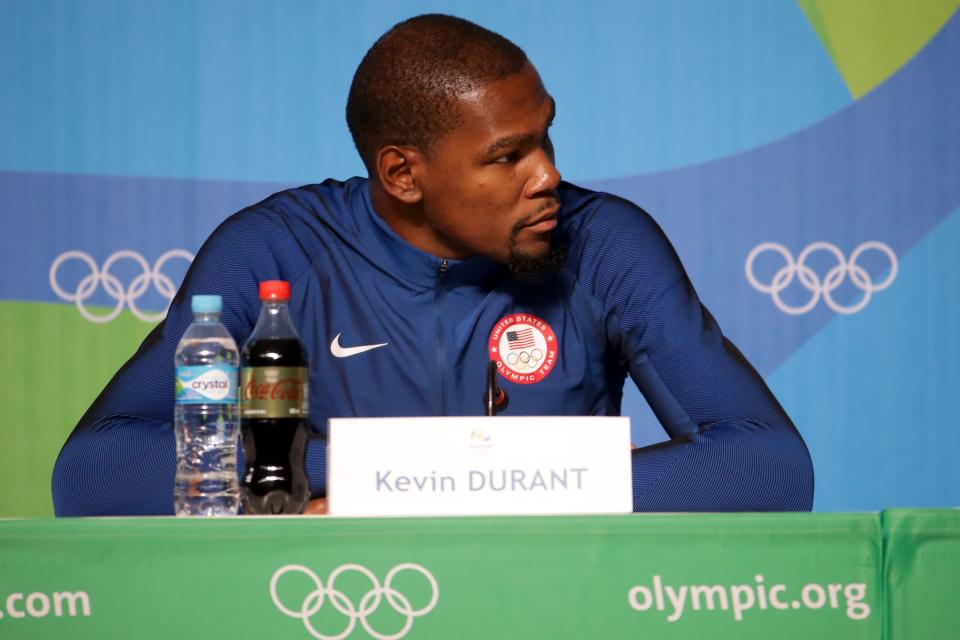 Kevin Durant will help lead Team USA in the Olympics in Rio. (Getty Images)