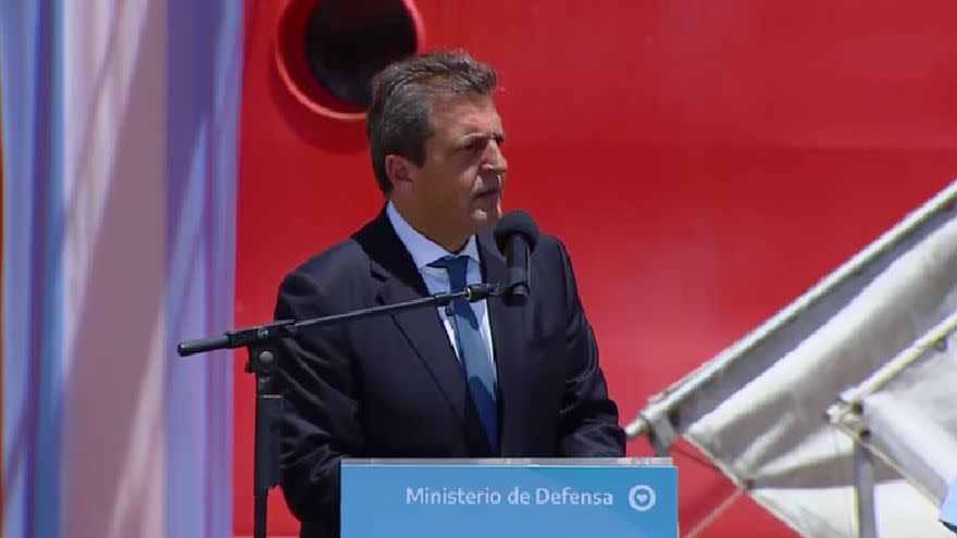 La presentación de Massa fue transmitida en vivo por streaming a todo el país 