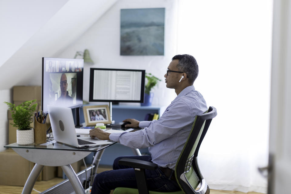 Upgrade your work from home set up with this support pillow. (Getty Images)