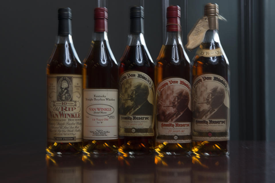 The suggested retail price of Pappy Van Winkle goes up to around $300 per bottle, but most people who find it generally wind up paying much more. (Photo: The Washington Post via Getty Images)