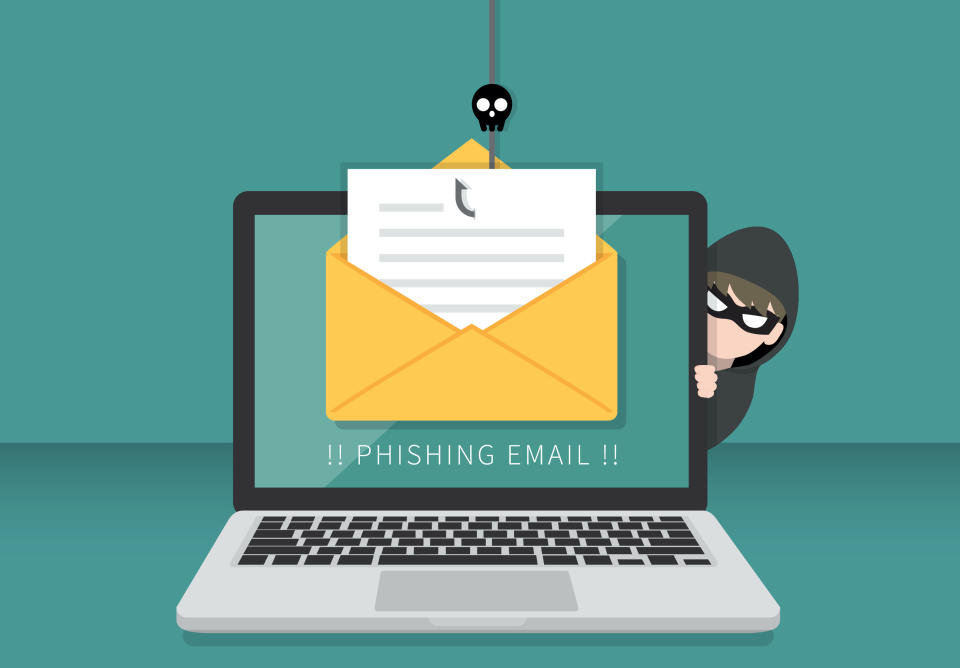 Phishers bait you with a bogus email containing links to malware. (Photo: Getty)