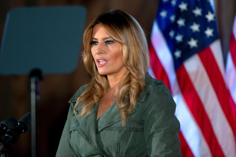  Melania Trump says she ‘believes in scientists’ after the administration’s attacks on Dr Anthony Fauci and others. (AP)