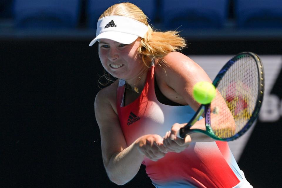 Clara Tauson is making waves in Melbourne (Andy Brownbill/AP) (AP)