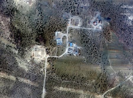 The construction site of a Chinese space station is shown in this satellite photo, in Las Lajas, Argentina, taken September 26, 2014. Satellite image ©2019 DigitalGlobe, a Mazar Company/Handout via REUTERS