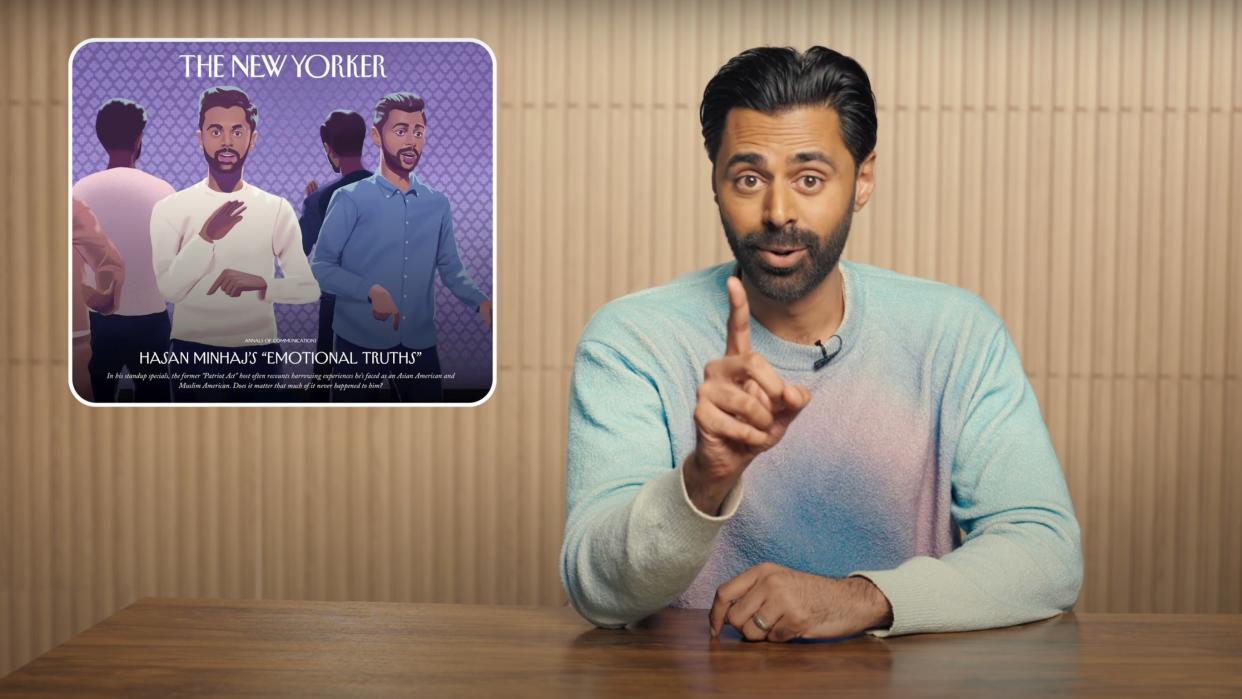  Hasan Minhaj in a video response to The New Yorker. 