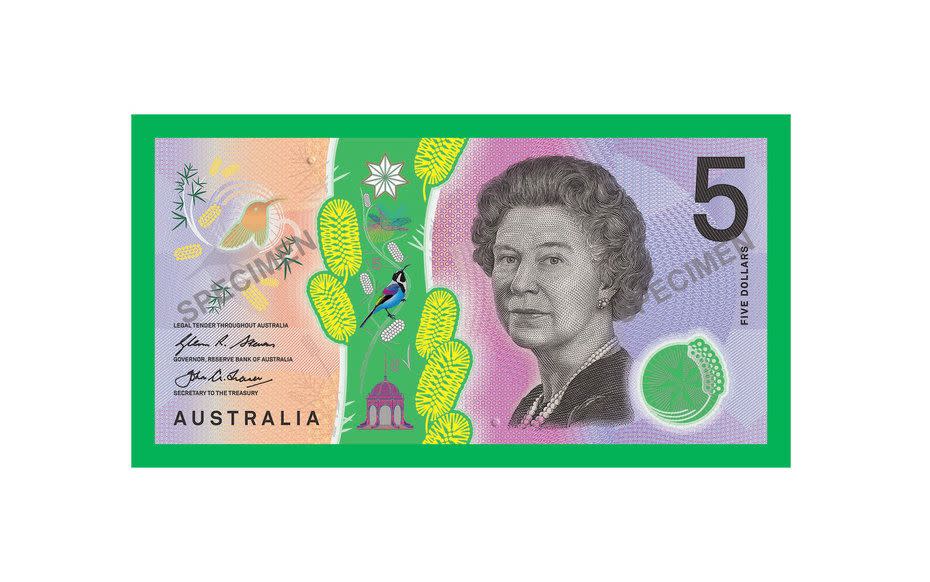 Australia, billete de 5 dólares