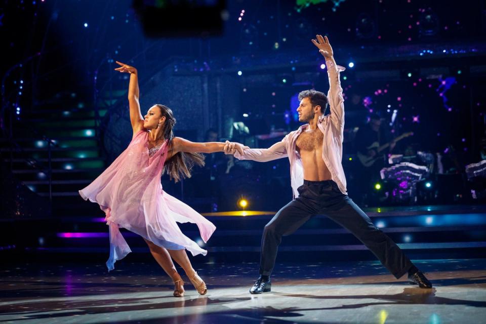 The couple danced the Rumba to ‘True Colours’ by Cyndi Lauper last week (BBC/Guy Levy)