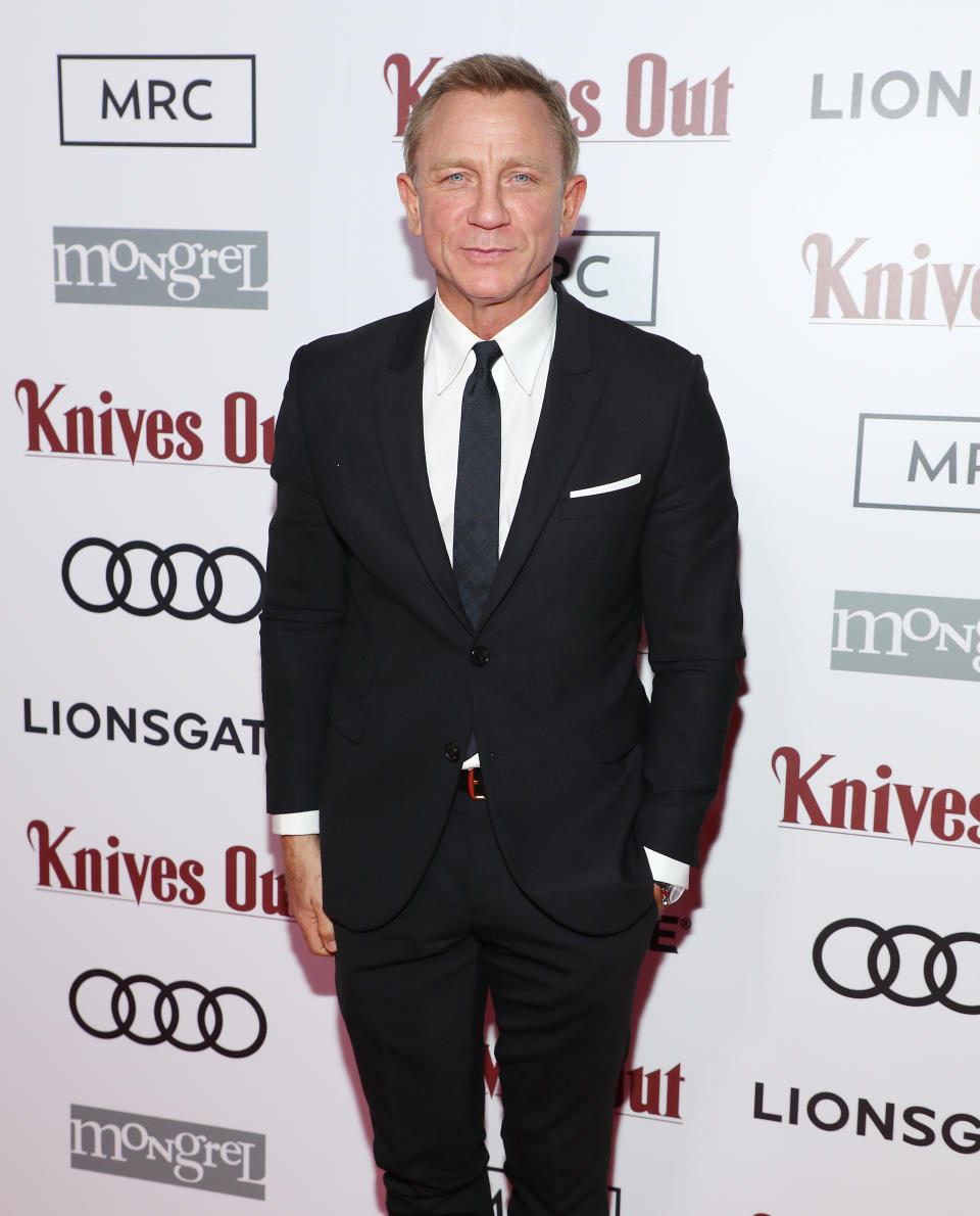 Daniel Craig's red carpet choice has sparked controversy [Photo: Getty Images]