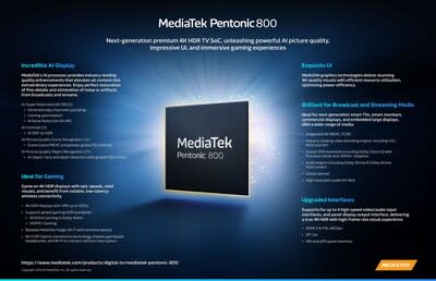 MediaTek Pentonic 800 infographic
