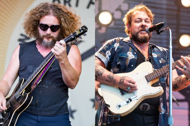 My Morning Jacket and Nathaniel Rateliff and the Night Sweats are teaming up for a co-headlining tour. - Credit:  Douglas Mason/Getty Images; Erika Goldring/Getty Images