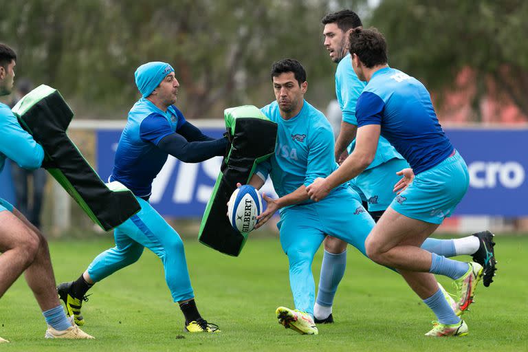 El entrenamiento de Los Pumas, en San Juan, sede del partido del sábado