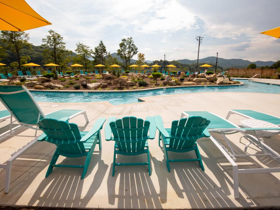 The lazy river at Camp Margaritaville Pigeon Forge