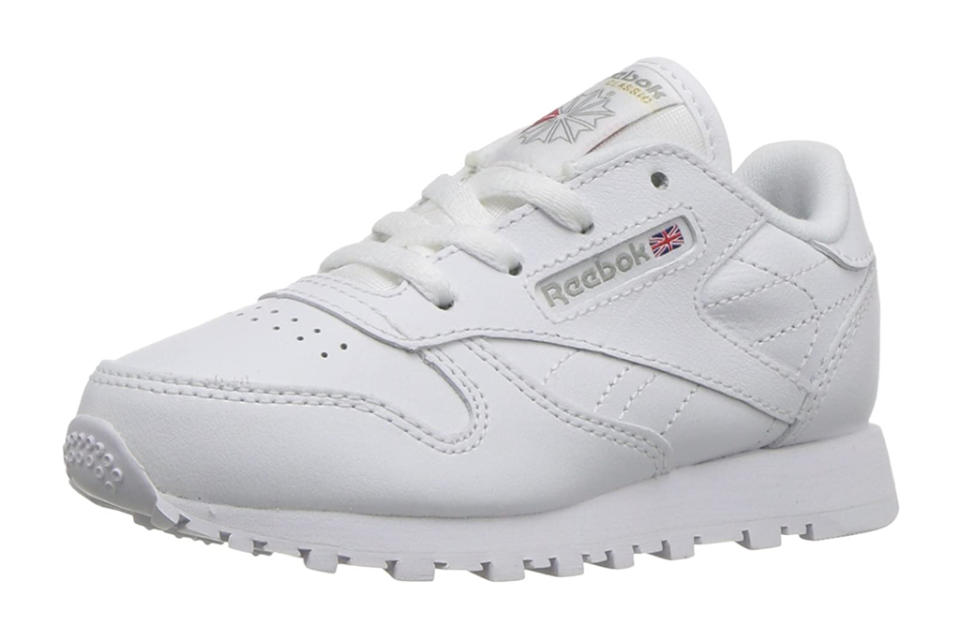 reebok, girls, toddler, sneakers, white