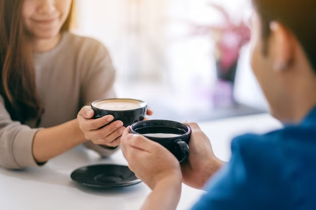 té pareja tazas merienda desayuno