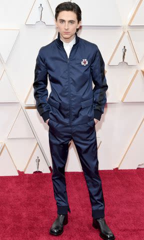 <p>Kevin Mazur/Getty </p> Timothee Chalamet attends the 92nd Annual Academy Awards on February 09, 2020 in Hollywood, California.
