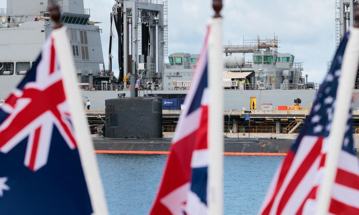 <span>Nuked: The Submarine Fiasco that Sank Australia’s Sovereignty argues Aukus is a ‘deeply flawed’ scheme that ties Australia’s future ‘to whoever is in the White House’.</span><span>Photograph: Richard Wainwright/AAP</span>