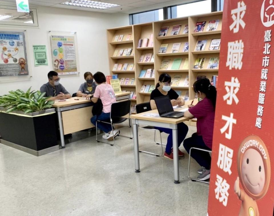 台北市企業徵才二十至二十一日提供四百二十一個工作機會，最高開出六萬一千元高薪。（勞動局提供）