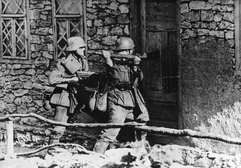 Tropas alemanas durante la Operación Barbarroja, en el verano de 1941.