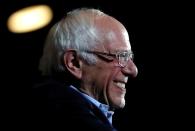 U.S. Democratic presidential candidate Senator Bernie Sanders addresses supporters after being declared the winner of the Nevada Caucus as he holds a campaign rally in San Antonio, Texas, U.S.