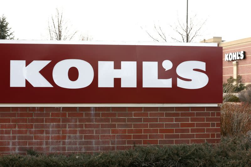 FILE PHOTO: The sign outside a Kohl's store is seen in Broomfield, Colorado