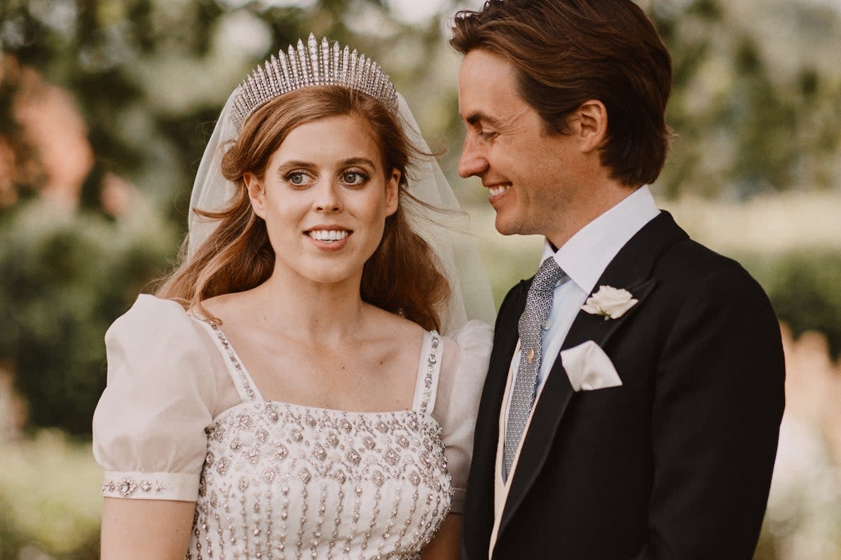 Princess Beatrice’s husband Edoardo Mapelli has paid tribute to her on their wedding anniversary  (PA)