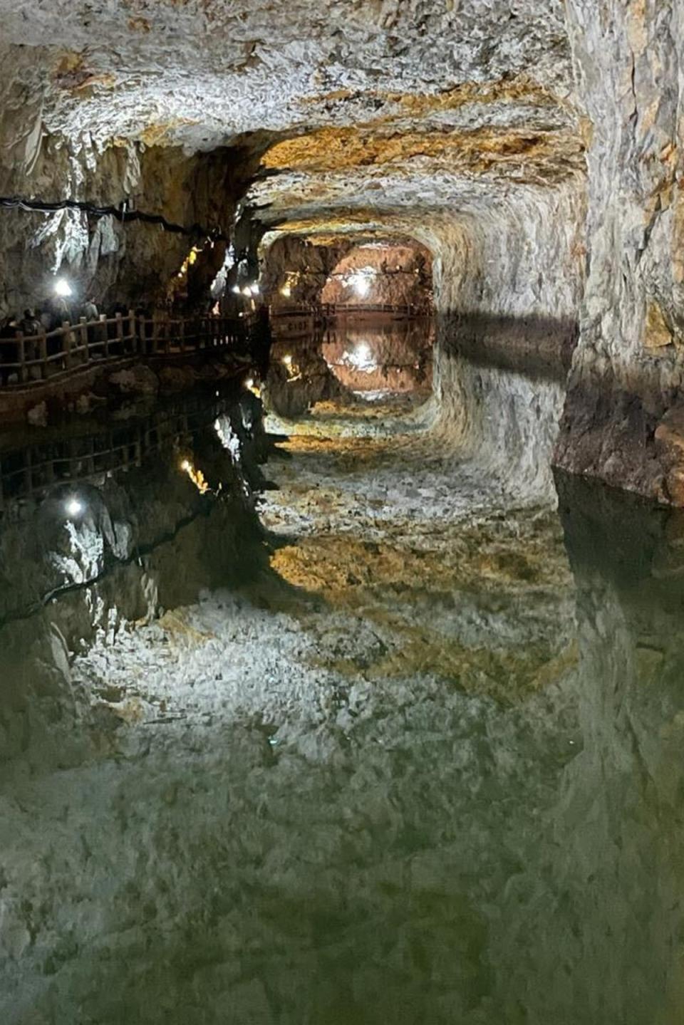 One of the tunnels dug underneath Matsu (Kim Sengupta/The Independent)