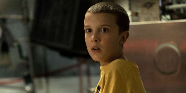 Millie Bobby Brown as Eleven in Stranger Things