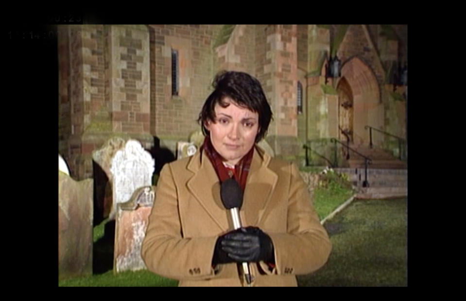 A Drumroll Films Production for ITV1

RETURN TO LOCKERBIE WITH LORRAINE KELLY
Wednesday 15th November 2023 on ITV1

Archive Picture shows : Lorraine Kelly in 1988 reporting from Lockerbie for TVAM

Lorraine Kelly returns to the small Scottish border town of Lockerbie to find out how the residents coped with the
aftermath of Europeâ€™s deadliest terror attack. Thirty-five years ago this December, Lorraine was one of the first TV reporters to arrive at the scene after Pan Am Flight 103 exploded mid-air, killing all 259 people aboard and 11 on the ground. Before the police had cordoned off the area, she saw first-hand the shocking aftermath of the disaster.
Confronting her own difficult memories, Lorraine returns to try to understand what happened to Lockerbie and its
people once the TV cameras went home - meeting with residents in a town that didnâ€™t put up Christmas lights in its centre for 10 years after the event - and hearing the moving stories of how people have attempted to heal after witnessing such traumatic scenes.

(C) Drumroll Films 

For further information please contact Peter Gray
Mob 07831460662 /  peter.gray@itv.com

This photograph is (C) *** and can only be reproduced for editorial purposes directly in connection with the programme or event mentioned herein.

Once made available by ITV plc Picture Desk, this photograph can be reproduced once only up until the transmission [TX] date and no reproduction fee will be charged.

Any subsequent usage may incur a fee.

This photograph must not be manipulated [excluding basic cropping] in a manner which alters the visual appearance of the person photographed deemed detrimental or inappropriate by ITV plc Picture Desk.

This photograph must not be syndicated to any other company, publication or website, or permanently archived, without the express written permission of ITV Picture Desk.

Full Terms and conditions are available on the website www.itv.com/presscentre/itvpictures/terms
