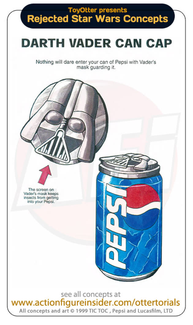 Rejected Star Wars merchandise