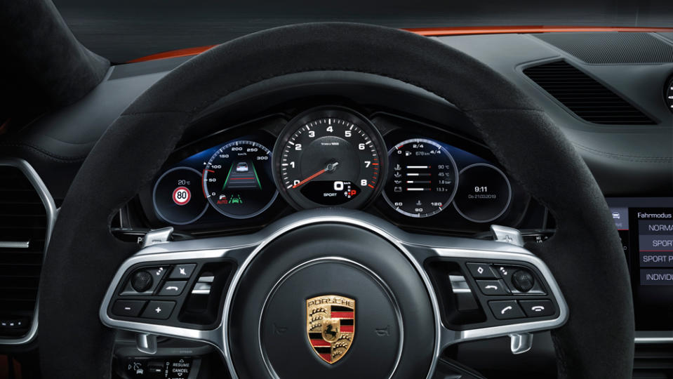 Inside the 2020 Porsche Cayenne Coupe.