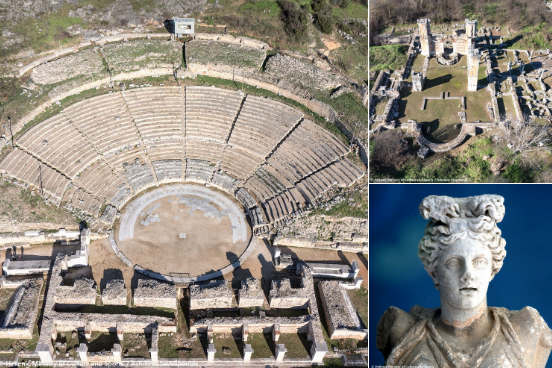 Sitio arqueológico de Filipos (Grecia). Fue fundada en el año 356 a.C. y, por su tamaño e infraestructura, se le llegó a considerar ‘la pequeña Roma’. Tras la visita del apóstol San Pablo a este lugar, se transformó en un centro para el cristianismo.