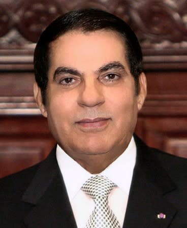 FILE PHOTO: File photo shows Tunisia's President Ben Ali taking the oath at the national assembly in Tunisia