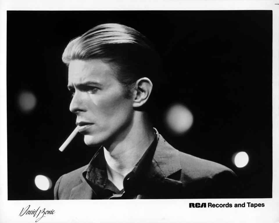 The Thin White Duke poses for an RCA publicity shot in 1976.