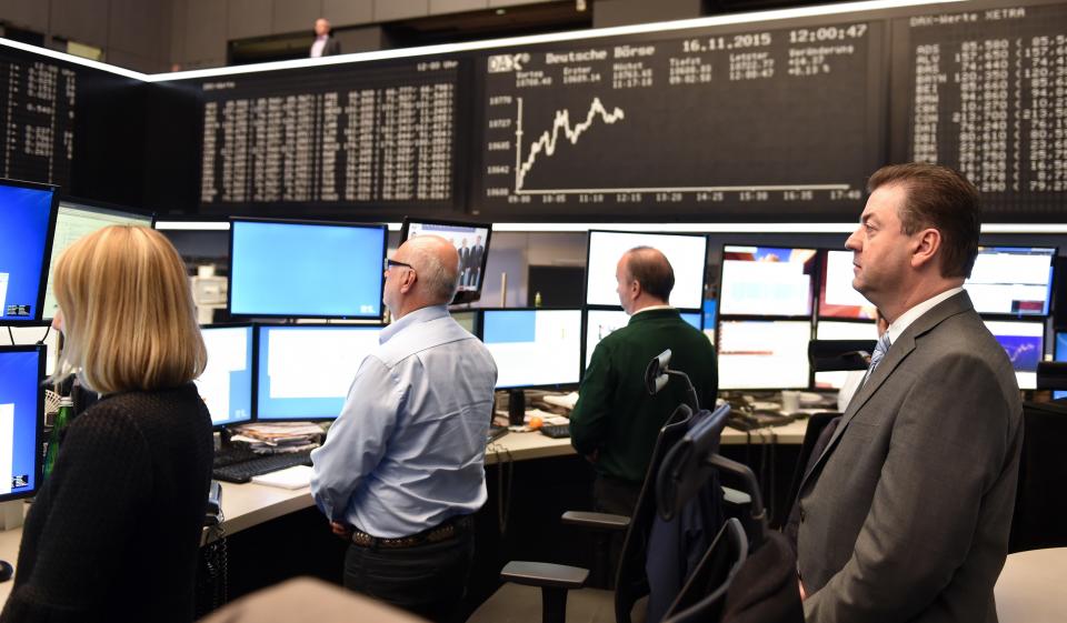 Stocks in Europe were rebounding on Wednesday morning. Photo: Arne Dedert/Getty Images