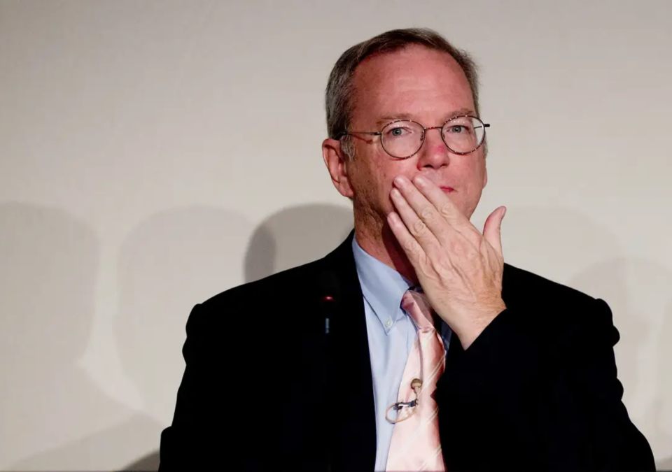 Eric Schmidt, ehemaliger CEO von Alphabet. - Copyright: Getty