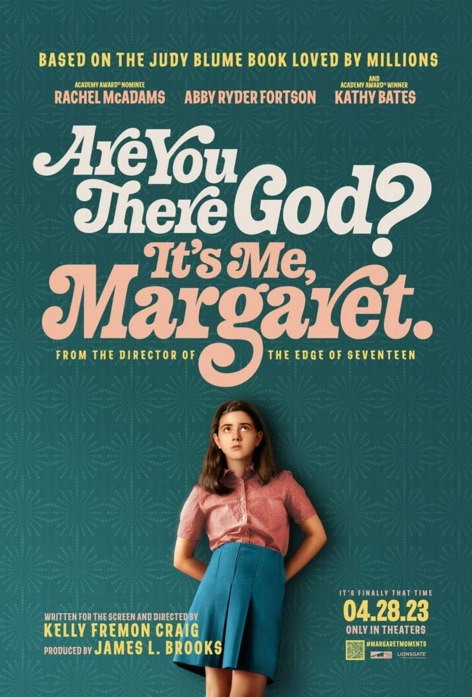 “Are You There God? It’s Me, Margaret,” based on the 1970 Judy Blume novel of the same name, premieres in theaters April 28. The movie was filmed in North Carolina.