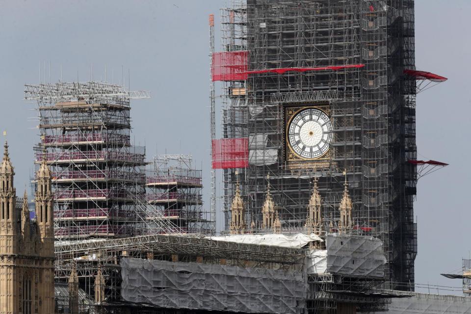 Big Ben is currently undergoing restoration work: PA Archive/PA Images