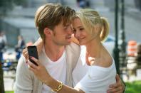 This image released by 20th Century Fox shows Nikolaj Coster-Waldau, left, and Cameron Diaz in a scene from "The Other Woman." (AP Photo/20th Century Fox, Barry Wetcher)